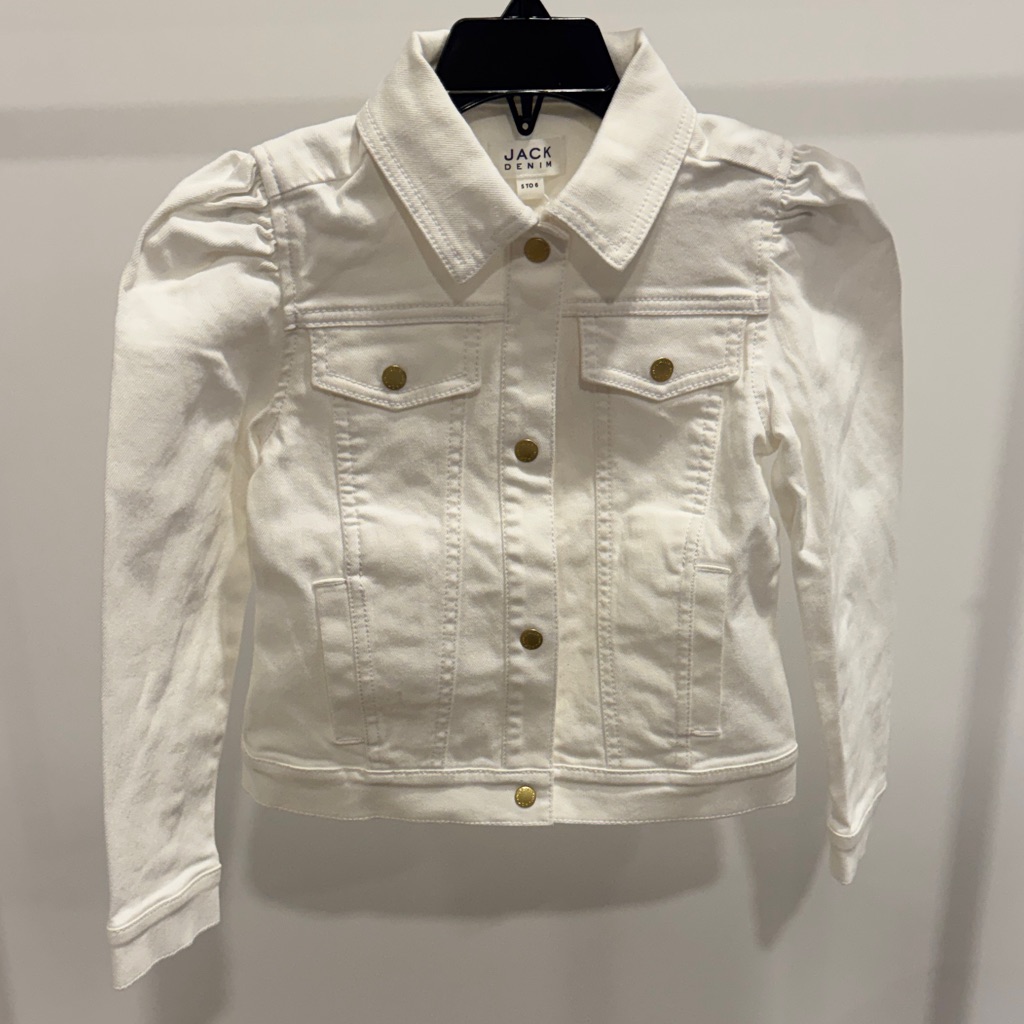Janie And Jack White Jean Jacket For Kids